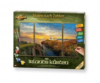 On the Coasts of Ireland Triptych - Painting by Numbers