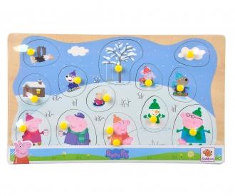 Peppa Pig, Steckpuzzle, 4-sort.