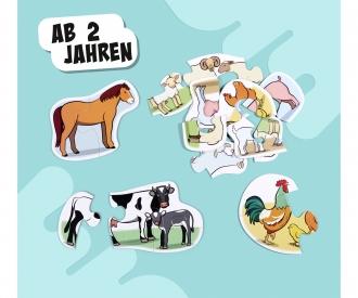 6 first Puzzles – Farm Animals