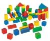 Coloured Wooden Blocks - 50 Pieces