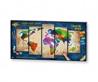 Colorful World - Un monde de toutes les couleurs - peinture par numéros