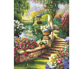 Paradisal Garden 40 x 50 cm - Painting by Numbers
