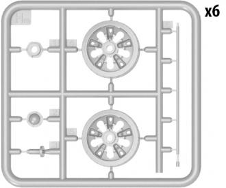1:35 Wheel Set T-62(10+4)