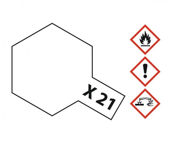 X-21 Flat Base, acrylic paint, 10 ml bottle