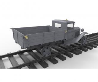 1:35 1,5to Railroad Truck AA Type w/Rail