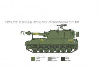 Italeri M-109/A2-A3G Howitzer Model Kit 1:35