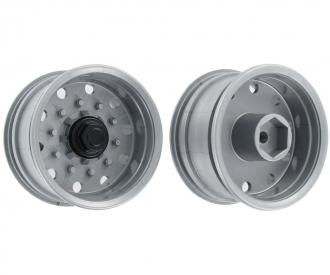 1:14 Trailerwheel f. Tire wide Silver(2)