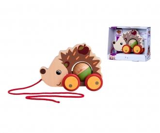 Pull Back Hedgehog - Bee Happy