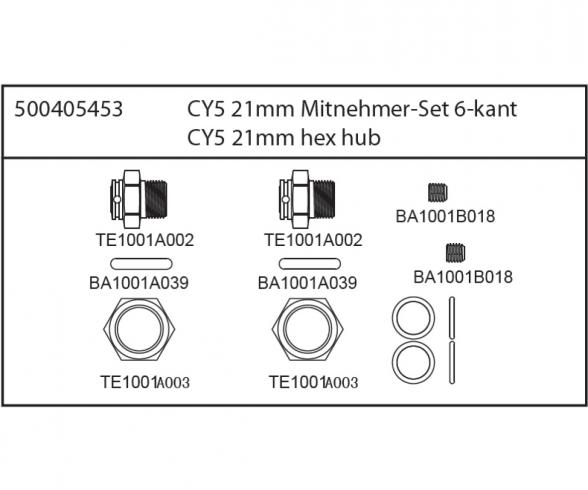 CY5 Radmitnehmer (4) 22mm PORSCHE 934