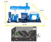 Petrol Station Aral with 1 Vehicle, 17.5 x 28.3 x 10.5 cm