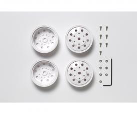 1:14 F Wheels, truck rims, white ABS 22 mm