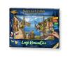 Lago Romantico Triptych - Painting by Numbers