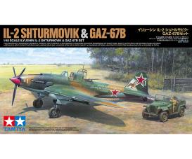 1:48 IL-2 Shturmovic & Veh. GAZ-67B model kit