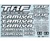 1:10 Sticker-Set TRF black/white, decal sheet