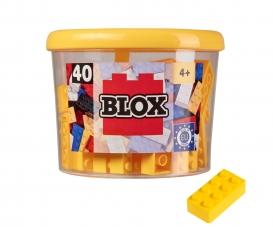 Blox - 40 briques de 8 pièces jaunes - compatibles avec les briques de jeu connues