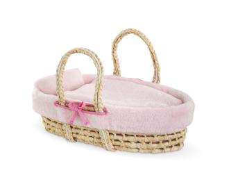 Cor.MGP 36-42cm Couffin rotin peluche