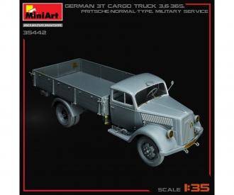 1:35 Deutscher 3 Tonnen Cargo Truck Pritschenwagen