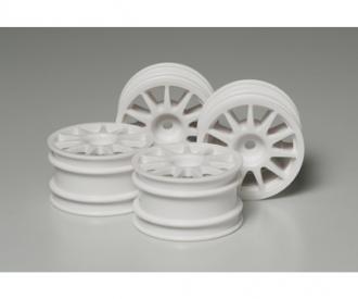 M-Chassis 11-Spoke Wheels, RC wheel set, white