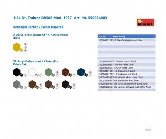 1:24 Ger. Tractor D8506 Mod. 1937