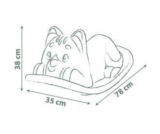 Smoby Life Kinderwippe Katze, grün