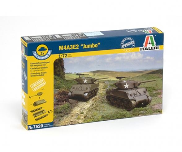 Italeri M4A3E2 "JUMBO" 1:72 Tank Model Kit