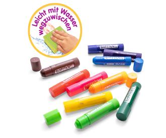 Glibbi Baff Paints with Stencils