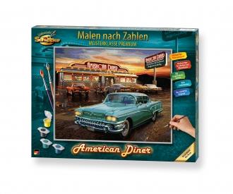 American Diner 40 x 50 cm - Painting by Numbers