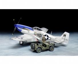 1:48 US P-51D Mustang & 4x4 Lveh.