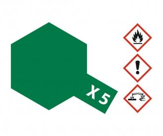 X-5 Green Gloss, acrylic paint, 10 ml jar