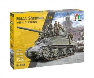 Italeri M4A1 Sherman with U.S. Infantry Kit