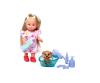 Evi Love Dog Bath – Poupée et chien avec baignoire