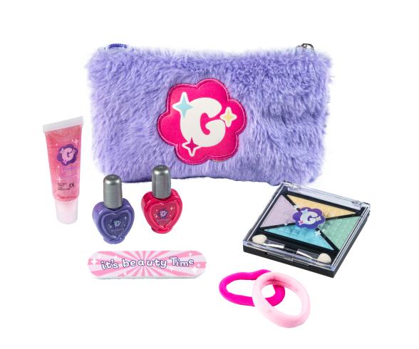 Smoby Glam me up Kinderkosmetik Set mit Plüsch-Tasche