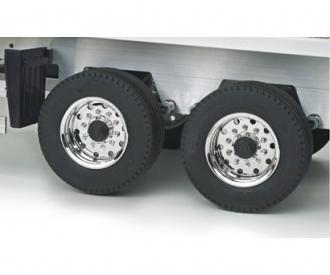1:14 Wheel Wide Trailer Wheels, Chrome Rims
