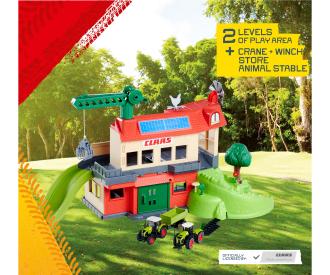 Farmyard with 3 Vehicles Playset, 56 x 36 x 24 cm