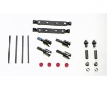 TT-02S Steel Suspension Mount Set F/R for Chassis