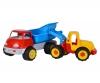 Camion benne et pelleteuse Androni