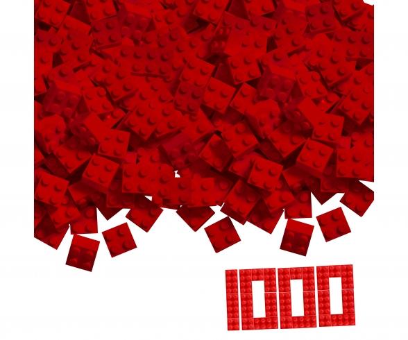 Blox 1000 briques rouges 4 plots en vrac