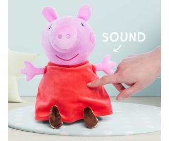 Peppa Pig Peluche Peppa a/son, 22cm