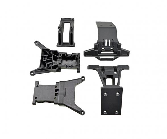 XS Bumper Wing Holder Gearbox Set for 1:10