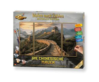 Great Wall of China Triptych - Painting by Numbers