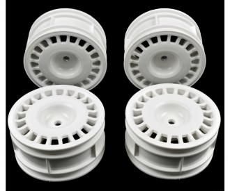 1:10 Rally Dish Wheel, wheel set, white 26mm