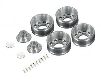 1:14 Alum. Rear wheel long hole (2) hex