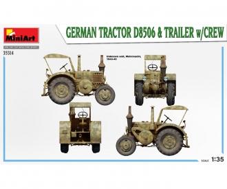 1:35 Tracteur allemand D8506 avec... Remorque (11)