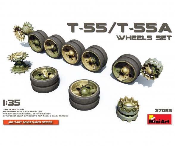 1:35 Wheel Set T-55/T-55A (10+4)