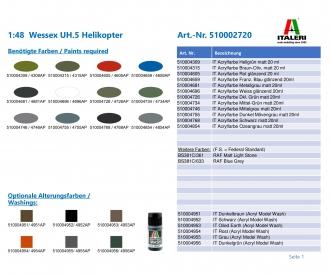 Italeri Wessex UH.5 Helicopter Model Kit 1:48