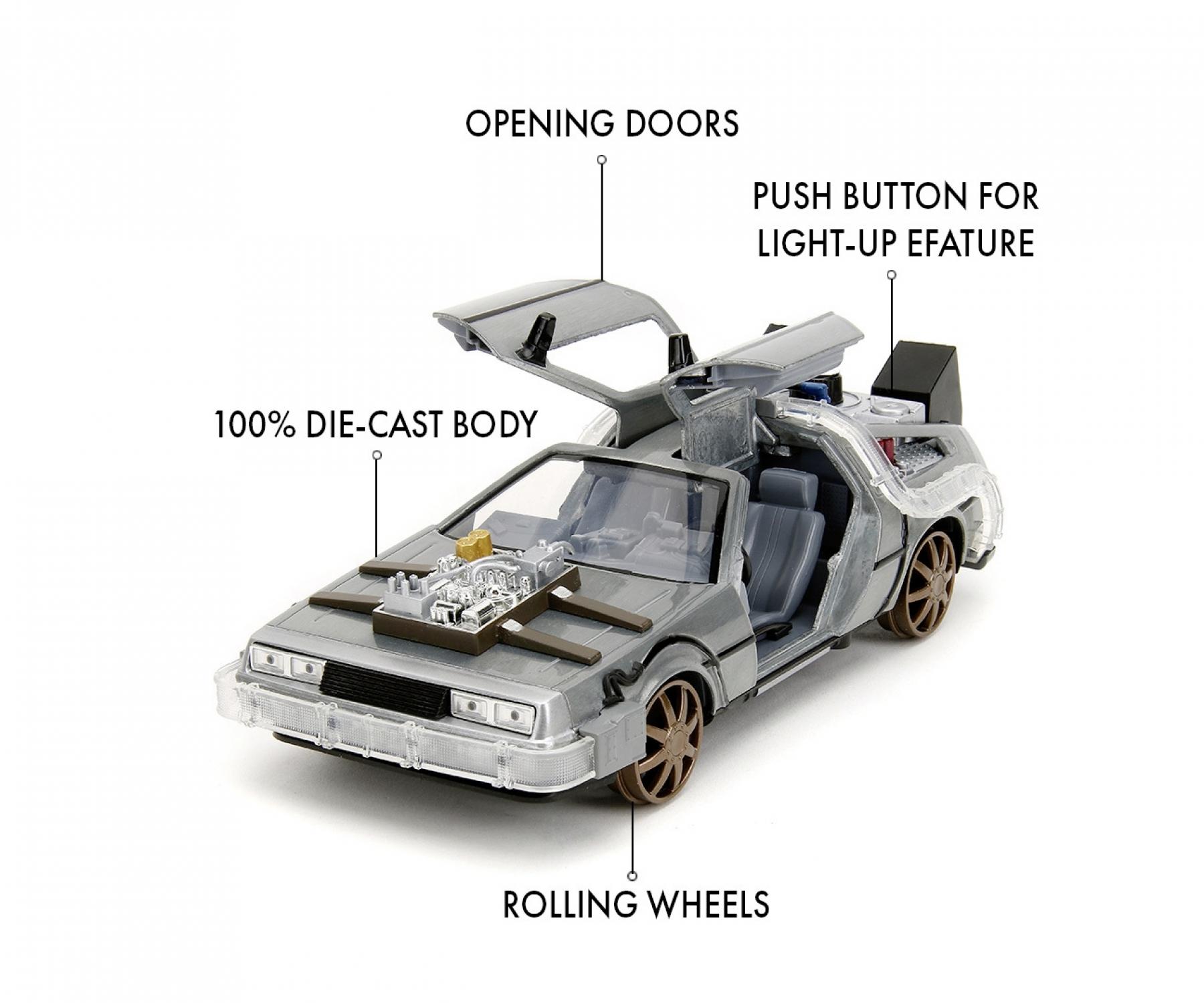 Amazon.com: Back to The Future Part I 1:24 Time Machine Die