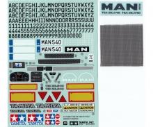Sticker MAN TGX 26.540 Ver.II, decal sheet