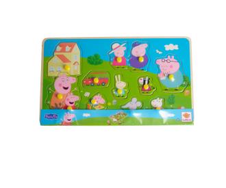 Peppa Pig PinPuzzle en bois 13 pièces