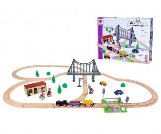 Train Set with Bridge