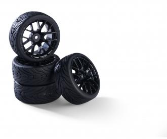 1:10 Y-Design2 Wheel Set, RC wheels, black